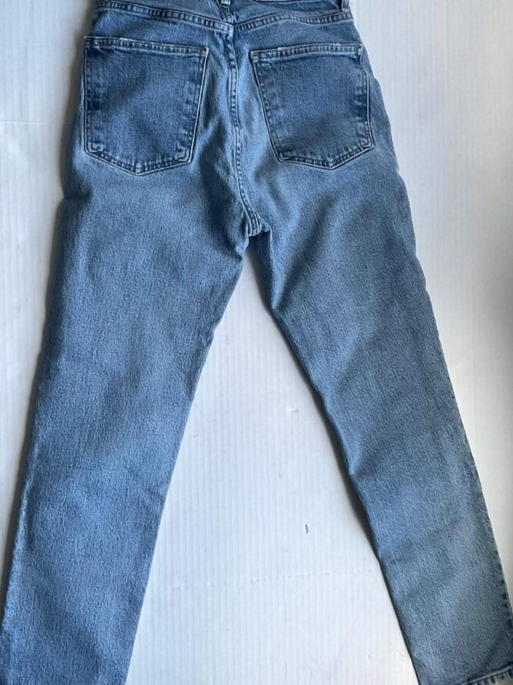 Zara High Waist Straight Leg Jeans Light Wash Denim Women's Size 0 - Picture 2 of 5